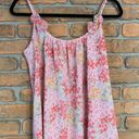 Oscar de la Renta  Pink Label Y2K Floral Print Sleeveless Tank Top Blouse Pink- M Photo 0