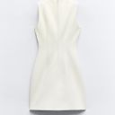 ZARA White Belted Tailored Dress Photo 1