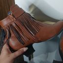 Comfortview brown tassle heeled ankle booties size 8 Photo 8