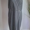 Hutch Anthropologie,  New, Indira Asymmetrical Black White Striped Dress, XL Photo 3