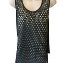 Zac and Rachel  Double Layered Dressy Tank Mint Black Sz. XL Career Wardrobe Photo 0