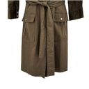 Etcetera  Bonvoyage Snap Down Military Style Midi Dress Olive Green 6 Photo 3