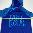 Nike  Therma-Fit Hoodie Blue Just Do It Women’s Size S Photo 6