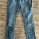 Free People Great Heights Frayed Skinny Black Denim Photo 2