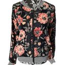 Saltwater Luxe  Floral jacket bomber lined boho women’s medium Photo 0