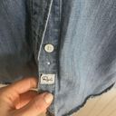 Rails Women’s Size Medium Denim Shirt Long Sleeve Button Down Photo 6