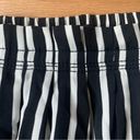 J.Crew  Mercantile High Waisted Black and White Striped Pleated Skirt Size 0 Photo 2