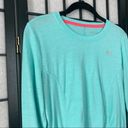 Marika tek  Performance Athletic Long Sleeve Polyester Ruched Shirt Teal Medium Photo 4