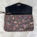 Forever 21 NWOT Envelope Wristlet Clutch Handbag Purple Black Leopard Blue Pink Rose Print Photo 3