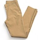 Anne Klein  Stretch Pants Tan Size 2 Elastic Waist Leggings With Pockets Photo 1