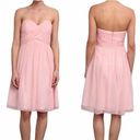 Donna Morgan  Blush Pink Chiffon Strapless Formal Dress 8 Photo 1