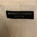 Dana Buchman  100% linen Petite Sz 6 white Blazer Photo 5