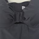 Cacique  Underwire Knot-Front Tankini Black Swimsuit Top 36D New Photo 2