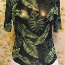 Sans Souci leaf print mesh t shirt size M Photo 1