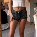 Free People Black Denim Shorts Photo 0