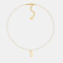 Christian Dior DIO(R)EVOLUTION NECKLACE Gold-Finish Metal and White Resin Pearls Photo 0