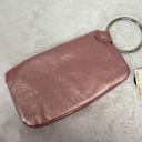 Lulu metallic pink clutch wristlet NWT silver metal o ring for wrist Photo 5