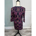 Crown & Ivy  navy/pink ladybug print button front dress size 4P Photo 7