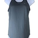 Nike  Dri Fit Size Large Tank Top Racerback Gray Green Black Lightweight Photo 0