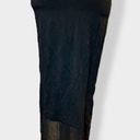 Noisy May y2k 2002 Black Maxi Skirt with Mesh trim sz M Photo 0