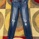 Vervet Los Angeles by Flying Monkey Distressed Frayed Skinny Jeans Size 27 Photo 0