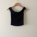 Silence + Noise Black Off the Shoulder Crop Top Size Small Photo 3