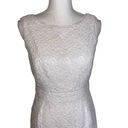 Shoshanna  Dress Lace White Floral Lace Sheath Dress Anthropologie, Size 4 Photo 7