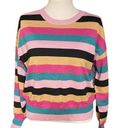 Nine West  Metallic Striped Crewneck Sweater Size XL Photo 1