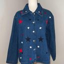 New Direction Funky Vintage 90s  Stars & Stripes Denim Jacket! Photo 0