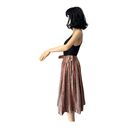 American Vintage  high waisted pleated boucle striped midi skirt size small Photo 7