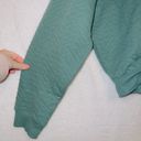 All In Motion NWT  Forest Green Long Sleeve Crew Neck Quilted Pullover Sweatshirt Photo 1