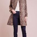 J.Crew  Leopard Animal Print Wool Blend Top Coat Size 4 Photo 0