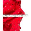 Free People  Love Fool Top Skirt Set Womens Size 10 Red Corduroy Printed Feminine Photo 6