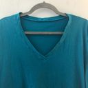 CP Shades  Tee Teal Blue V Neck 3/4 Sleeves Top Sz M/L (See Measurements) EUC Photo 1