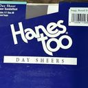 Hanes Vtg  Too Day Sheers Pantyhose Style 117 Barely There Sz AB Sheer Sandalfoot Photo 3