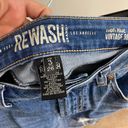 REWASH distressed raw hem high rise skinny light wash jeans, Sz 3/26 Photo 3