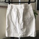 Talbots Petite white denim skirt Photo 1