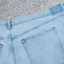 Abercrombie & Fitch Abercrombie High Rise 4" Mom Shorts Light Wash Blue Stretch Denim Size 24 37 Photo 2