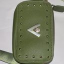 Valentino Orlandi Forest Green V Logo Double Zip Camera Bag Wide Strap Photo 7