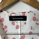 Reformation  Linen Blend Floral Wrap Mini Dress Women’s Size S Photo 3