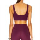 Girlfriend Collective 🆕 NWOT  Tommy Sports Bra Cropped Top Wide Strap Plum XS Photo 1