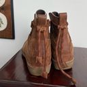 Teva De La Vina Dos Shorty Brown Leather Drawstring Ankle Boot 8.5 Photo 4