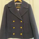 J.Crew  Double Cloth wool blend pea coat Photo 3