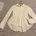 Land’s End Peplum Button Down Top Size 2 Photo 0