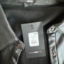 FashioNova Faux Leather Button Down Photo 2