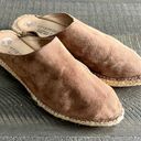 Eric Michael  Espadrille Woman Suede Slip On Mules Size 7.5 Photo 0