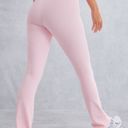 Pretty Little Thing Baby Pink Sport Metal Badge Sculpt High Waist Flare Pants Photo 2