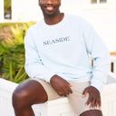 the seaside style Chambray (Light Blue)  Sweatshirt Photo 1