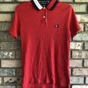 Tommy Hilfiger Vintage  Y2K 2000s Ribbed Red Flag Collar Polo Shirt Size Medium Photo 0