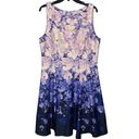 Gabby Skye  Women Size 12 Floral Scuba Fit and Flare Style Cutout Dress Photo 2